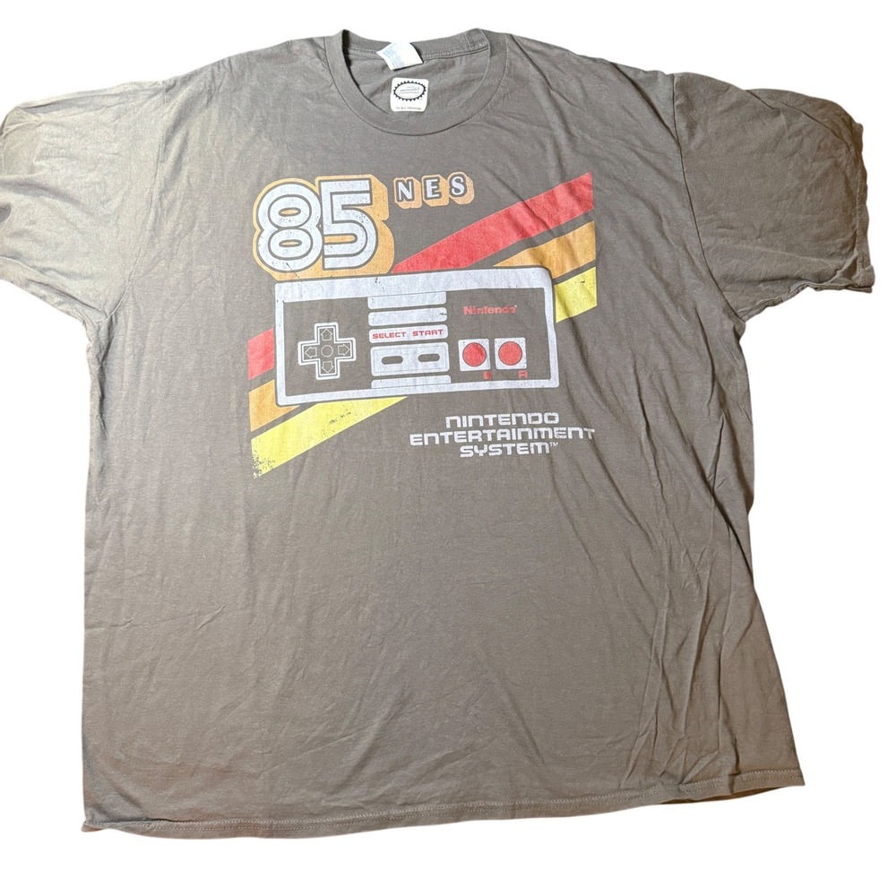 Port & Company Nintendo Entertainment System NES Controller Graphic T Shirt 3XL